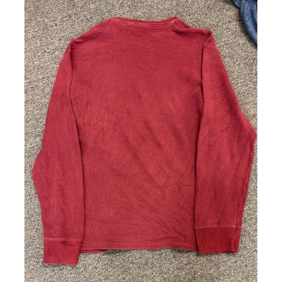 Polo Ralph Lauren Thermal Shirt Mens XL Waffle Knit Long Sleeve Pony Logo Red - Picture 3 of 3